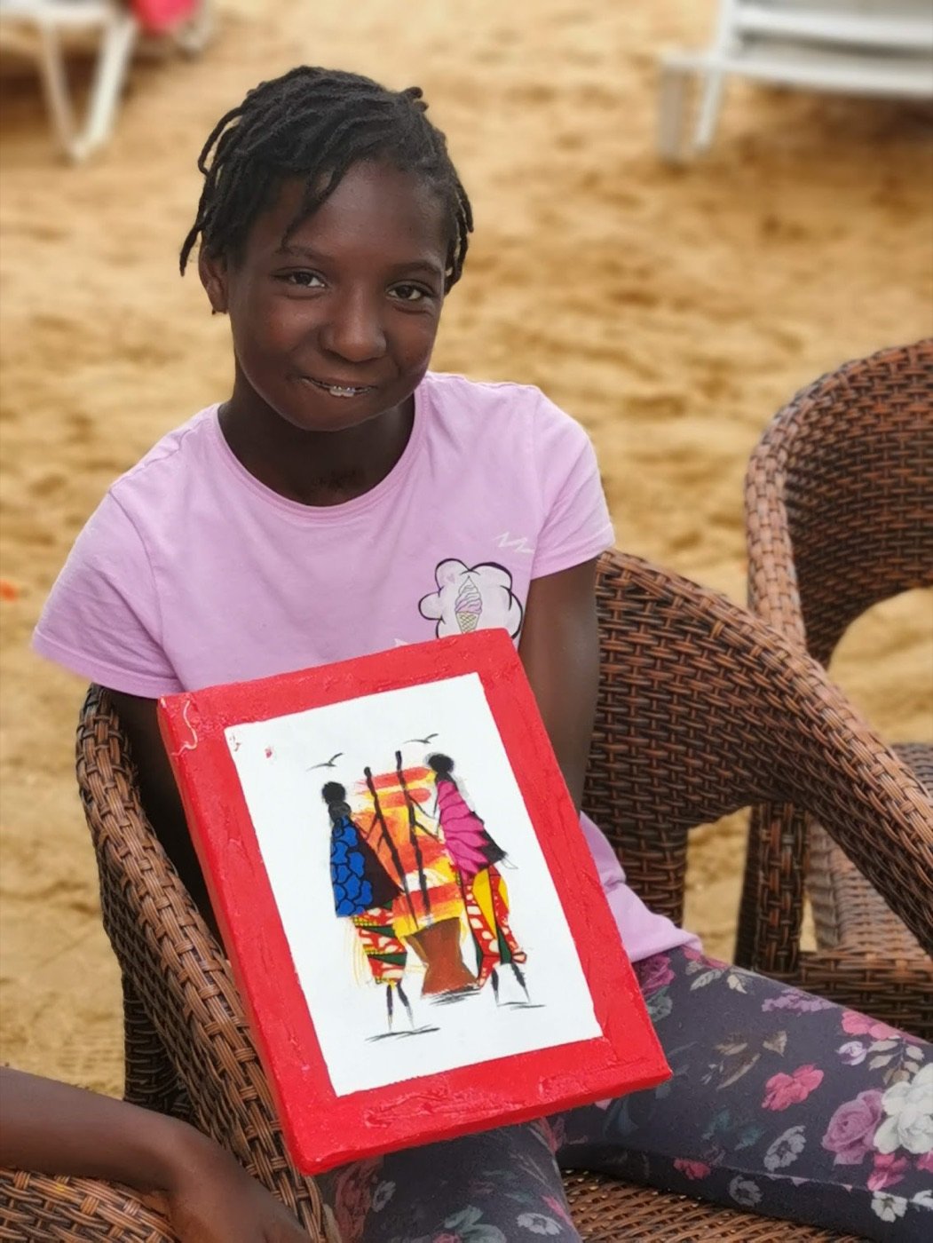 Jeunes accompagnés par l’AEADE lors d’un séjour au Sénégal
